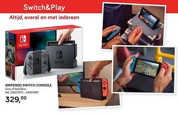 Aanbiedingen Nintendo switch console - Nintendo - Geldig van 16/10/2018 tot 11/12/2018 bij Supra Bazar