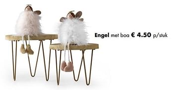 Aanbiedingen Engel met boa - Huismerk - Multi Bazar - Geldig van 05/11/2018 tot 25/12/2018 bij Multi Bazar