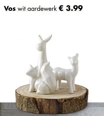 Aanbiedingen Vos wit aardewerk - Huismerk - Multi Bazar - Geldig van 05/11/2018 tot 25/12/2018 bij Multi Bazar