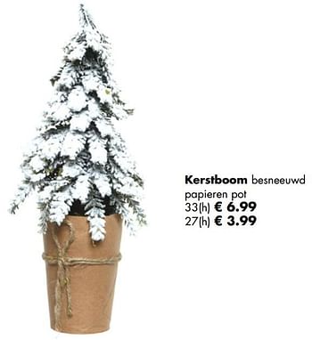 Aanbiedingen Kerstboom besneeuwd papieren pot - Huismerk - Multi Bazar - Geldig van 05/11/2018 tot 25/12/2018 bij Multi Bazar