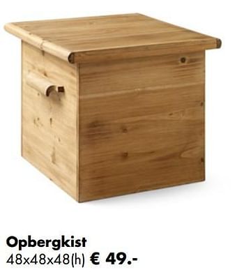 Aanbiedingen Opbergkist - Huismerk - Multi Bazar - Geldig van 05/11/2018 tot 25/12/2018 bij Multi Bazar