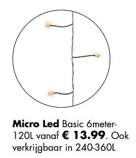 Aanbiedingen Micro led basic 6meter - Huismerk - Multi Bazar - Geldig van 05/11/2018 tot 25/12/2018 bij Multi Bazar