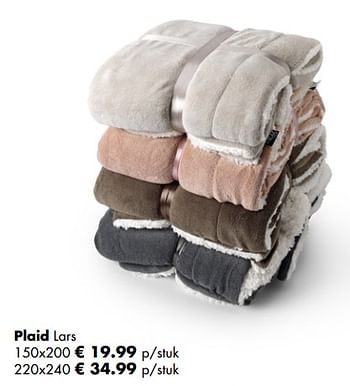 Aanbiedingen Plaid lars - Huismerk - Multi Bazar - Geldig van 05/11/2018 tot 25/12/2018 bij Multi Bazar