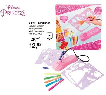 Aanbiedingen Airbrush studio - Disney Princess - Geldig van 06/11/2018 tot 11/12/2018 bij Supra Bazar