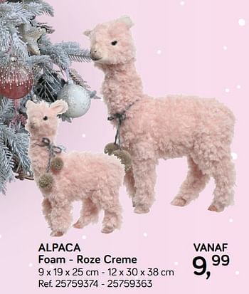 Aanbiedingen Alpaca foam - roze creme - Huismerk - Supra Bazar - Geldig van 06/11/2018 tot 11/12/2018 bij Supra Bazar