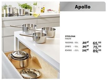 Aanbiedingen Apollo steelpan - Demeyere - Geldig van 06/11/2018 tot 11/12/2018 bij Supra Bazar