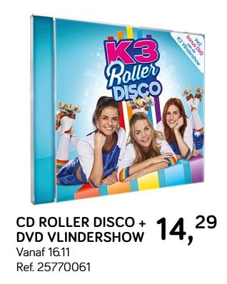 Aanbiedingen Cd roller disco + dvd vlindershow - Studio 100 - Geldig van 06/11/2018 tot 11/12/2018 bij Supra Bazar