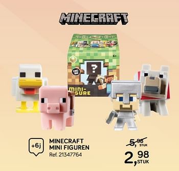Aanbiedingen Minecraft mini figuren - Mojang - Geldig van 06/11/2018 tot 11/12/2018 bij Supra Bazar