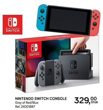 Aanbiedingen Nintendo switch console - Nintendo - Geldig van 06/11/2018 tot 11/12/2018 bij Supra Bazar