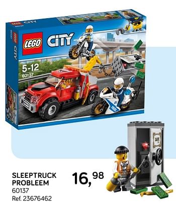 Aanbiedingen Sleeptruck probleem 60137 - Lego - Geldig van 06/11/2018 tot 11/12/2018 bij Supra Bazar