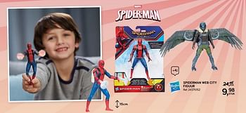 Aanbiedingen Spiderman web city figuur - Hasbro - Geldig van 06/11/2018 tot 11/12/2018 bij Supra Bazar