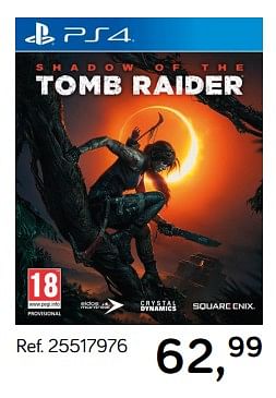 Aanbiedingen Tomb raider - Square Enix - Geldig van 06/11/2018 tot 11/12/2018 bij Supra Bazar