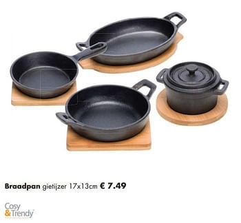 Aanbiedingen Braadpan gietijzer - Cosy &amp; Trendy - Geldig van 25/11/2018 tot 15/12/2018 bij Multi Bazar