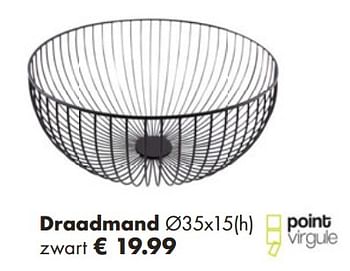 Aanbiedingen Draadmand zwart - Point-Virgule - Geldig van 25/11/2018 tot 15/12/2018 bij Multi Bazar