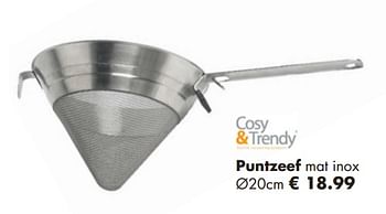 Aanbiedingen Puntzeef mat inox - Cosy &amp; Trendy - Geldig van 25/11/2018 tot 15/12/2018 bij Multi Bazar