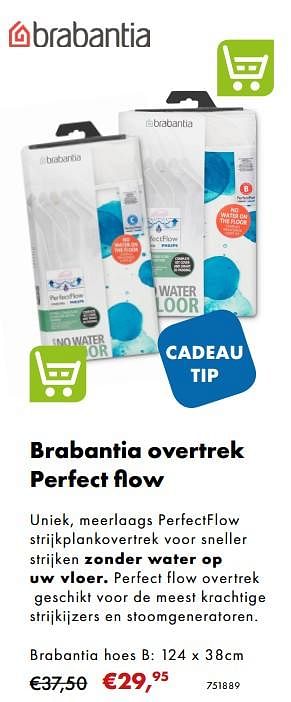 Aanbiedingen Brabantia overtrek perfect flow brabantia hoes b: 124 x 38cm - Brabantia - Geldig van 02/12/2018 tot 06/01/2019 bij Multi Bazar
