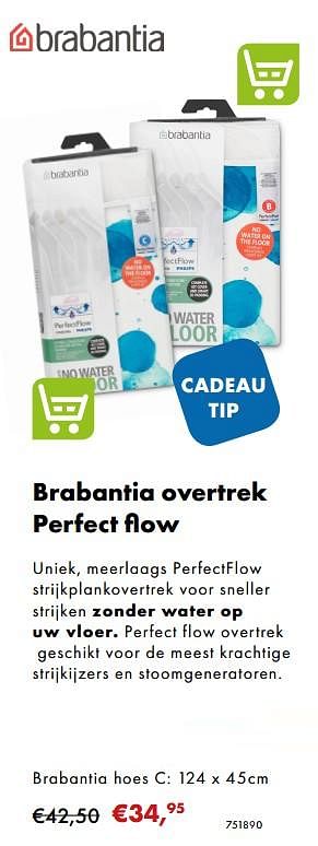 Aanbiedingen Brabantia overtrek perfect flow brabantia hoes c: 124 x 45cm - Brabantia - Geldig van 02/12/2018 tot 06/01/2019 bij Multi Bazar