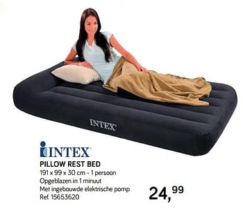 Aanbiedingen Pillow rest bed - Intex - Geldig van 04/12/2018 tot 08/01/2019 bij Supra Bazar