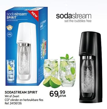 Aanbiedingen Sodastream spirit - Sodastream - Geldig van 04/12/2018 tot 08/01/2019 bij Supra Bazar