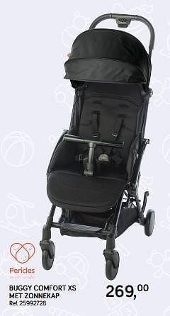 Aanbiedingen Buggy comfort xs met zonnekap - Pericles - Geldig van 04/12/2018 tot 08/01/2019 bij Supra Bazar