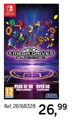 Aanbiedingen Mega drive classics - Sega - Geldig van 04/12/2018 tot 08/01/2019 bij Supra Bazar