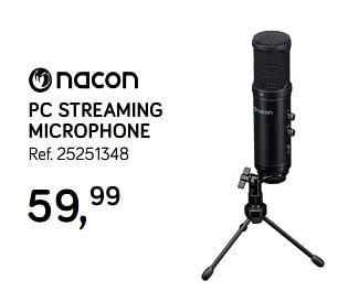 Aanbiedingen Nacon pc streaming microphone - Nacon - Geldig van 04/12/2018 tot 08/01/2019 bij Supra Bazar