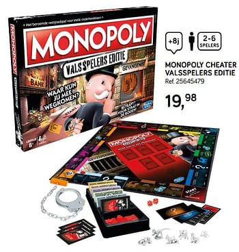 Aanbiedingen Monopoly cheater valsspelers editie - Hasbro - Geldig van 04/12/2018 tot 08/01/2019 bij Supra Bazar