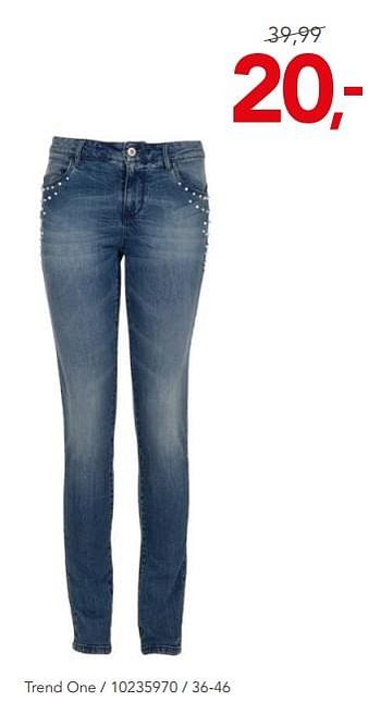 Aanbiedingen Skinny jeans trend one - Trend One - Geldig van 07/12/2018 tot 02/01/2019 bij Bristol