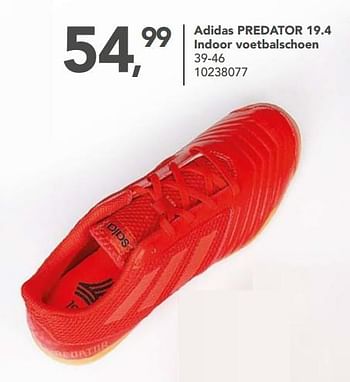 Aanbiedingen Adidas predator 19.4 indoor voetbalschoen - Adidas - Geldig van 04/01/2019 tot 27/01/2019 bij Bristol
