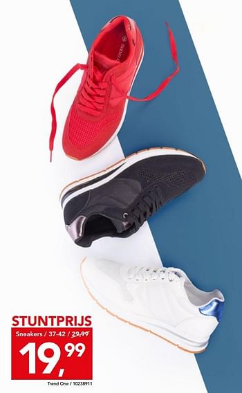 Aanbiedingen Sneakers - Trend One - Geldig van 08/02/2019 tot 24/02/2019 bij Bristol