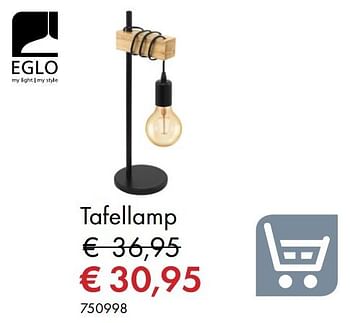 Aanbiedingen Tafellamp - Eglo - Geldig van 18/02/2019 tot 31/03/2019 bij Multi Bazar