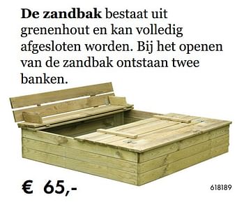 Aanbiedingen De zandbak - Huismerk - Multi Bazar - Geldig van 18/02/2019 tot 31/03/2019 bij Multi Bazar