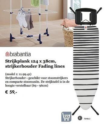 Aanbiedingen Strijkplank , strijkerhouder fading lines - Brabantia - Geldig van 18/02/2019 tot 31/03/2019 bij Multi Bazar