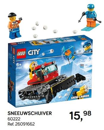 Aanbiedingen Sneeuwschuiver 60222 - Lego - Geldig van 19/02/2019 tot 19/03/2019 bij Supra Bazar