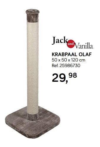 Aanbiedingen Krabpaal olaf - Jack and Vanilla - Geldig van 19/02/2019 tot 19/03/2019 bij Supra Bazar