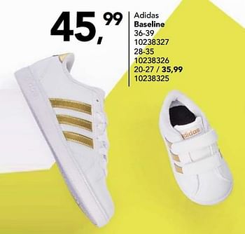 Aanbiedingen Sneaker adidas baseline - Adidas - Geldig van 08/03/2019 tot 31/03/2019 bij Bristol