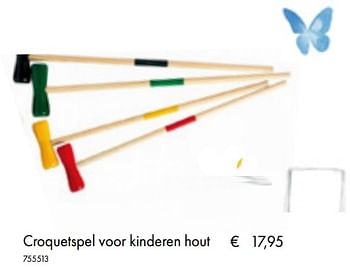 Aanbiedingen Croquetspel voor kinderen hout - Huismerk - Multi Bazar - Geldig van 05/03/2019 tot 31/05/2019 bij Multi Bazar