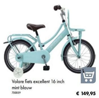 Aanbiedingen Volare fiets excellent 16 inch mint blauw - Volare - Geldig van 05/03/2019 tot 31/05/2019 bij Multi Bazar