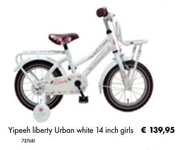 Aanbiedingen Yipeeh liberty urban white 14 inch girls - Yipeeh - Geldig van 05/03/2019 tot 31/05/2019 bij Multi Bazar