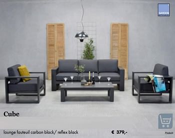 Aanbiedingen Lounge fauteuil carbon black- reflex black - Garden Impressions - Geldig van 05/03/2019 tot 31/05/2019 bij Multi Bazar