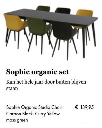 Aanbiedingen Sophie organic studio chair carbon black, curry yellowmoss green - Hartman - Geldig van 05/03/2019 tot 31/05/2019 bij Multi Bazar