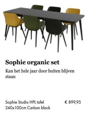 Aanbiedingen Sophie studio hpl tafel 240x100cm carbon black - Hartman - Geldig van 05/03/2019 tot 31/05/2019 bij Multi Bazar