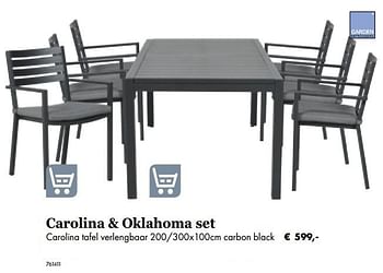 Aanbiedingen Carolina tafel verlengbaar carbon black - Garden Impressions - Geldig van 05/03/2019 tot 31/05/2019 bij Multi Bazar