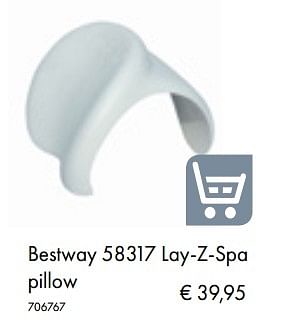 Aanbiedingen Bestway 58317 lay-z-spa pillow - BestWay - Geldig van 05/03/2019 tot 31/05/2019 bij Multi Bazar