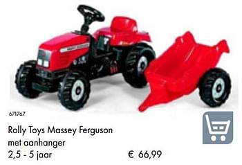 Aanbiedingen Rolly toys massey ferguson met aanhanger - Rolly toys - Geldig van 05/03/2019 tot 31/05/2019 bij Multi Bazar