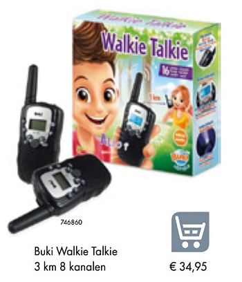 Aanbiedingen Buki walkie talkie - Buki - Geldig van 05/03/2019 tot 31/05/2019 bij Multi Bazar