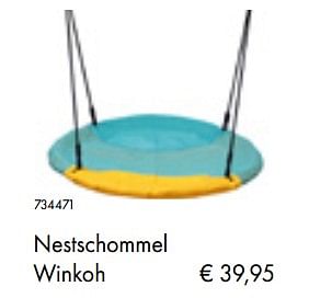Aanbiedingen Nestschommel winkoh - Huismerk - Multi Bazar - Geldig van 05/03/2019 tot 31/05/2019 bij Multi Bazar