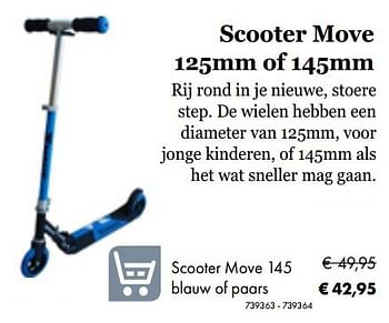 Aanbiedingen Scooter move 145 blauw of paars - Move - Geldig van 05/03/2019 tot 31/05/2019 bij Multi Bazar