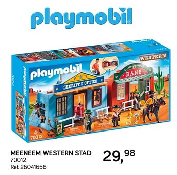 Aanbiedingen Meeneem western stad 70012 - Playmobil - Geldig van 19/03/2019 tot 16/04/2019 bij Supra Bazar