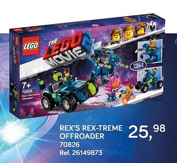 Aanbiedingen Rex`s rex-treme offroader 70826 - Lego - Geldig van 19/03/2019 tot 16/04/2019 bij Supra Bazar